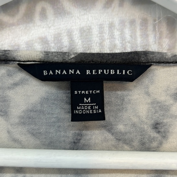 BANANA REPUBLIC LONG SLEEVE CREAM GRAY DRESS M MEDIUM - Picture 15 of 15